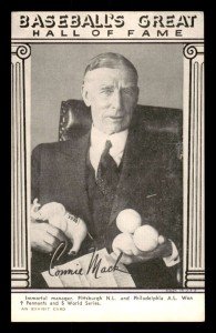 1948 W464 Baseball Hall of Fame Connie Mack Card