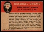 1961 Fleer #48 Ban Johnson Baseball Card