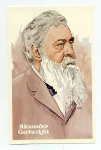 Alexander Cartwright Perez Steele Postcard - Unsigned