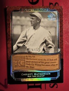 2003 Upper Deck Christy Mathewson Legendary Card 76/175