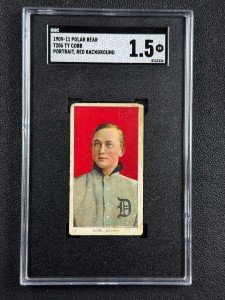 Ty Cobb 1909-11 Polar Bear Red Portrait Card