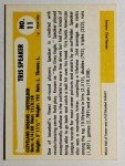 1980-87 SSPC Tris Speaker HOF #11 Card