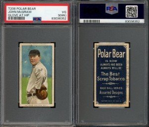 1909 T206 John McGraw Giants HOF Baseball Card