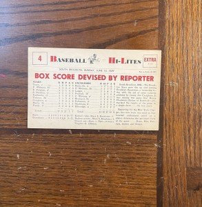 1960 NU-CARD HI LITES #4 Henry Chadwick Card