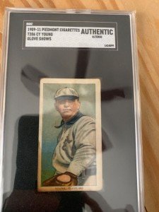 Cy Young 1909-1911 Piedmont T206 Baseball Card