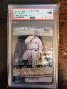 2020 Topps Stadium Club Chrome Lou Gehrig Refractor