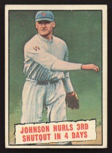 1961 Topps Walter Johnson #409 Baseball Card