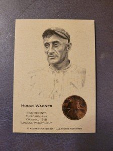 Honus Wagner 1915 Lincoln Wheat Penny Card