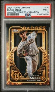 2024 Topps Chrome Blake Snell Cy Young Card #218