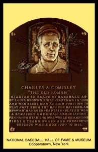 Charles Comiskey Hall of Fame Postcard