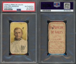Walter Johnson 1909 T206 Portrait HOF Card
