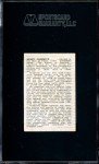 Henry Chadwick 1950 Callahan Baseball Card SGC 3