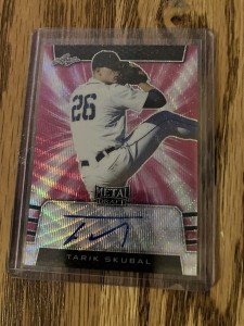 Tarik Skubal 2019 Leaf Metal Pink Wave Autograph