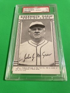 1974 John McGraw Exhibit Card - PSA 7