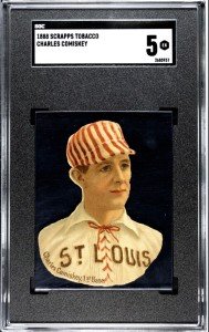 1888 Scrapps Tobacco Charles Comiskey RC Card