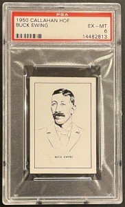 1950 Callahan Buck Ewing Sports Card, PSA 6