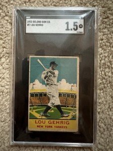 Lou Gehrig 1933 DeLong Sport Card