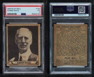 1940 Play Ball Connie Mack Superman Ad Card