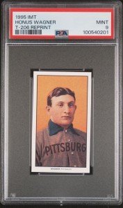 1995 Honus Wagner T-206 Reprint PSA 9 Mint