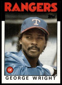 1986 Topps George Wright Sports Card #169