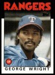 1986 Topps George Wright Sports Card #169