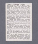 1950 Ban Johnson Hall of Fame Baseball Card