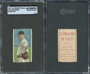 T206 John McGraw Glove HOF - SGC Authentic