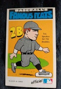 1972 Fleer R.G. Laughlin Tris Speaker Baseball Card