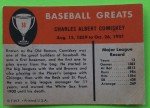 1961 Fleer Charles Comiskey Baseball Card