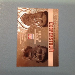 Bob Feller & Nap Lajoie Silver Etched Card