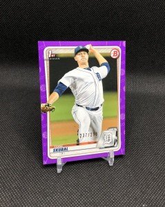 2020 Bowman Tarik Skubal Purple SP Rookie Card