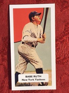 Babe Ruth Rare Yankees Baseball Card - UK Edition