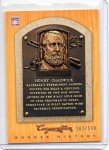 2012 Panini Cooperstown Bronze History Henry Chadwick #15