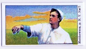 Christy Mathewson T206 1909 Baseball Card Signature