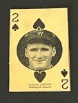 1927 W560 Walter Johnson Sports Card - HOF