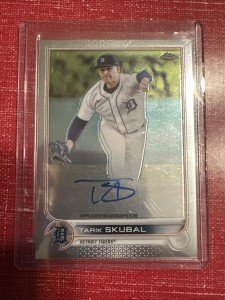 2022 Topps Chrome Tarik Skubal Autograph Card