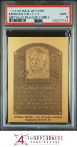 1981 Hall of Fame Metallic Plaque Morgan Bulkeley