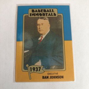 1980-87 SSPC Baseball Immortals #7 Ban Johnson