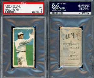 1909 T206 John McGraw NY Giants HOF Card