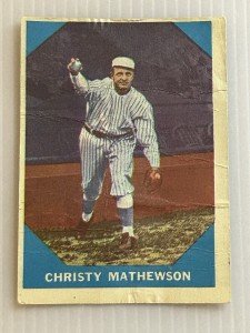 1960 Fleer Baseball Greats Christy Mathewson Card