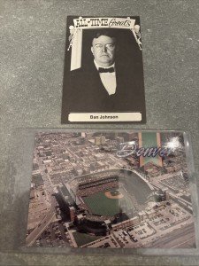 Ban Johnson All-Time Greats & Denver Rockies Postcard