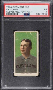 1909 T206 Cy Young Portrait Card PSA 1