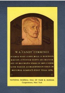 1964 HOF Postcard: W.A. Candy Cummings
