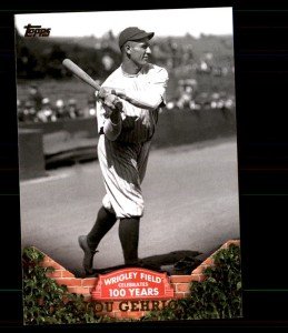 2016 Topps Lou Gehrig Wrigley Field Card