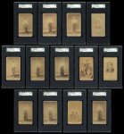 1866 Rock Island Wapellos - 13 Unique Baseball Cards