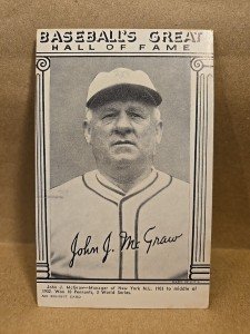 1974 Exhibits John McGraw Baseball Hall of Fame Card