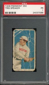 Tris Speaker 1909-11 T206 Piedmont 350 Card