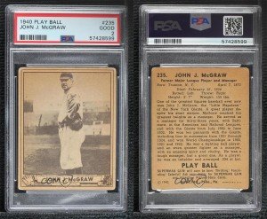 1940 Play Ball John McGraw #235 Sports Card