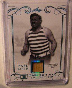Babe Ruth Immortal Collection Game Used Bat Card
