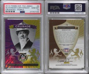 2014 Crusades Purple Alexander Cartwright #9 PSA 10